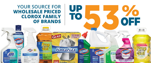 Low-cost cleaning products sale